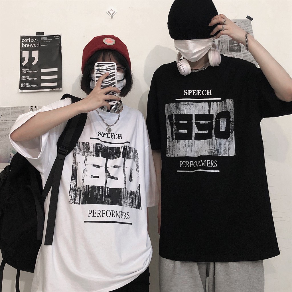 Áo thun tay lỡ Unisex hm1986 , áo phông form rộng - 3137 | BigBuy360 - bigbuy360.vn