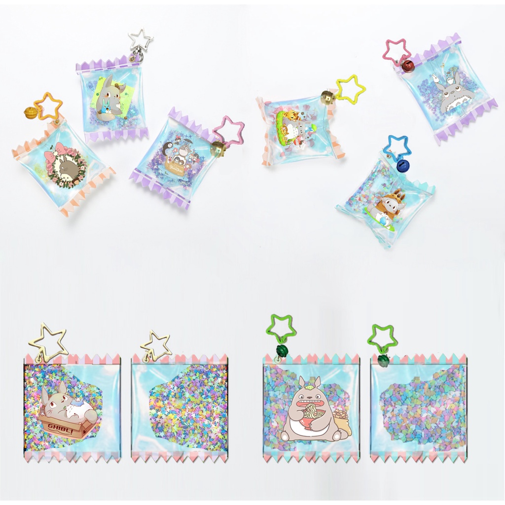 móc khoá kẹo shin MKCS1 charm shaker cậu bé bút chì doraemon totoro vô diện chuột vàng one piece sumikko jinbeisan kero