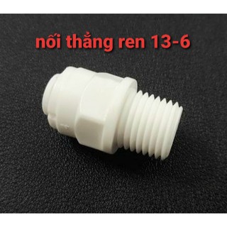 Nối thẳng nối nhanh 1 đầu ren 13 và 1 đầu dây 6mm
