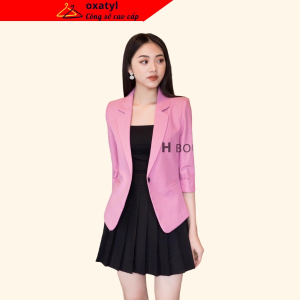 [Mã SGTTC40K giảm đến 40K đơn 50K] Áo Vest nữ công sở Oxatyl M003 tay lỡ 1 lớp chất liệu vải mềm mịn cao cấp | BigBuy360 - bigbuy360.vn