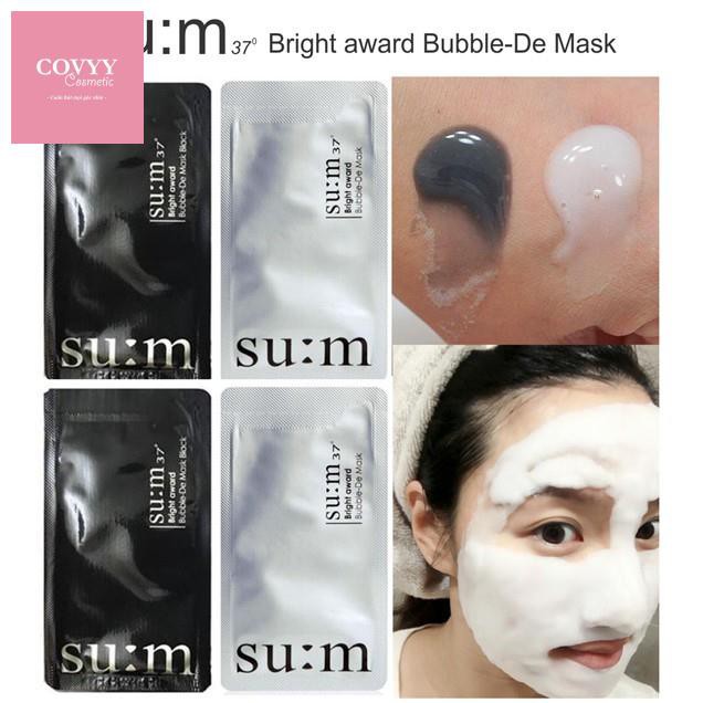 Mặt Nạ Thải Độc Sum 🍓FREESHIP🍓Hàn Quốc -Mask Sủi Bọt Hút Chì.