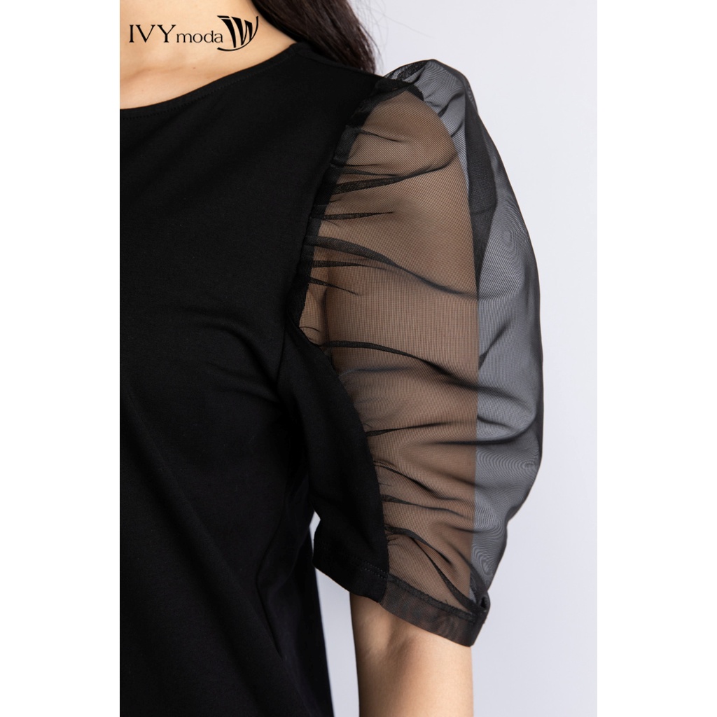 Áo thun nữ tay phối lưới IVY moda MS 57T0100