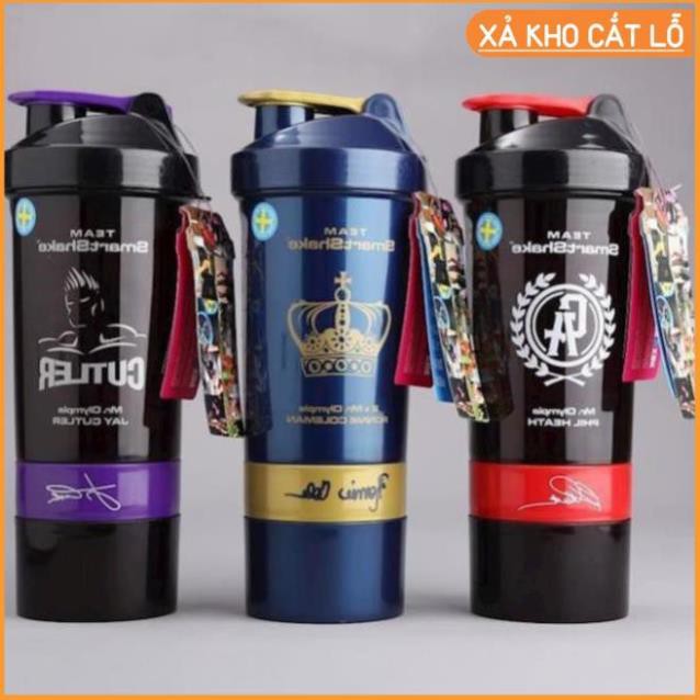 Bình lắc tập Gym Shaker Jay Cutler 3 ngăn - Nhựa Cao cấp