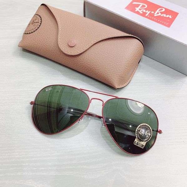Kính mát Rayban RB3025 918831 mắt xanh đen, viền đỏ ⚜️Hàng Authentic⚜️
