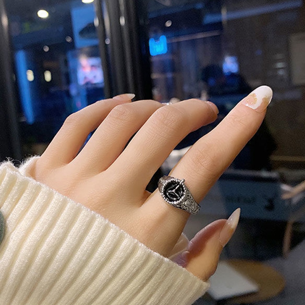 Nhẫn Hở Hình Đồng Hồ Đeo Tay Phong Cách Cổ Điển Thời Trang unisex