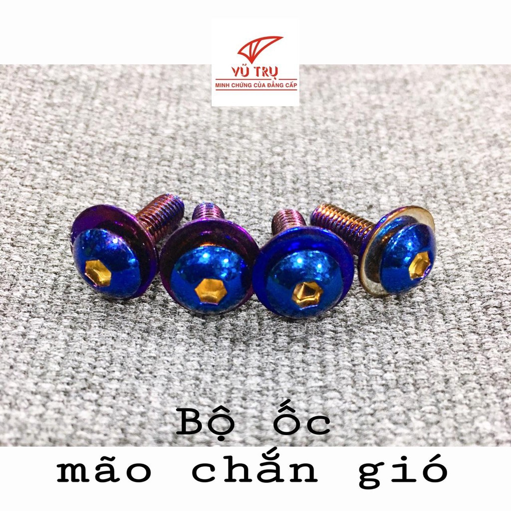 Bộ 4 con Ốc Gắn Mão Chắn Gió - Chính Hãng Universe