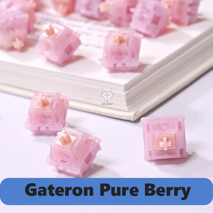 Công tắc bàn phím cơ Switch Gateron Pure Berry/Modern Grey/Swagkeys Pure Sky