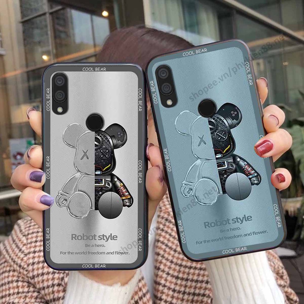 Ốp Xiaomi Redmi 7 bear, k@ws thương hiệu phong cách ốp lưng thời trang cao cấp