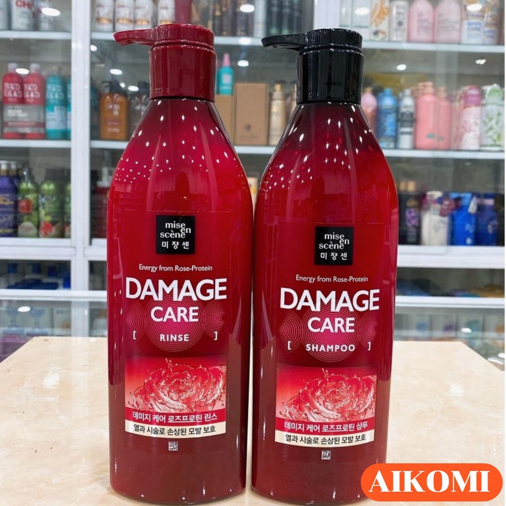 Dầu gội cho tóc hư tổn nặng Mise En Scène Damage Care Shampoo 680ml hàng chính hãng