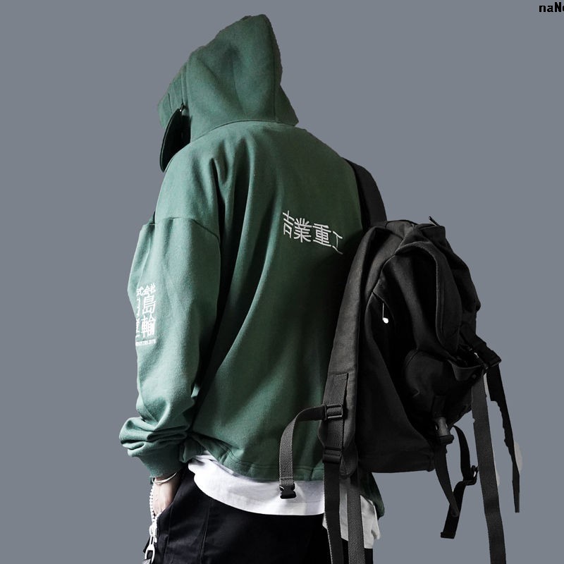 Áo Khoác Hoodie Cổ Cao Phong Cách Hip Hop Cá Tính Cho Nam Và Nữ