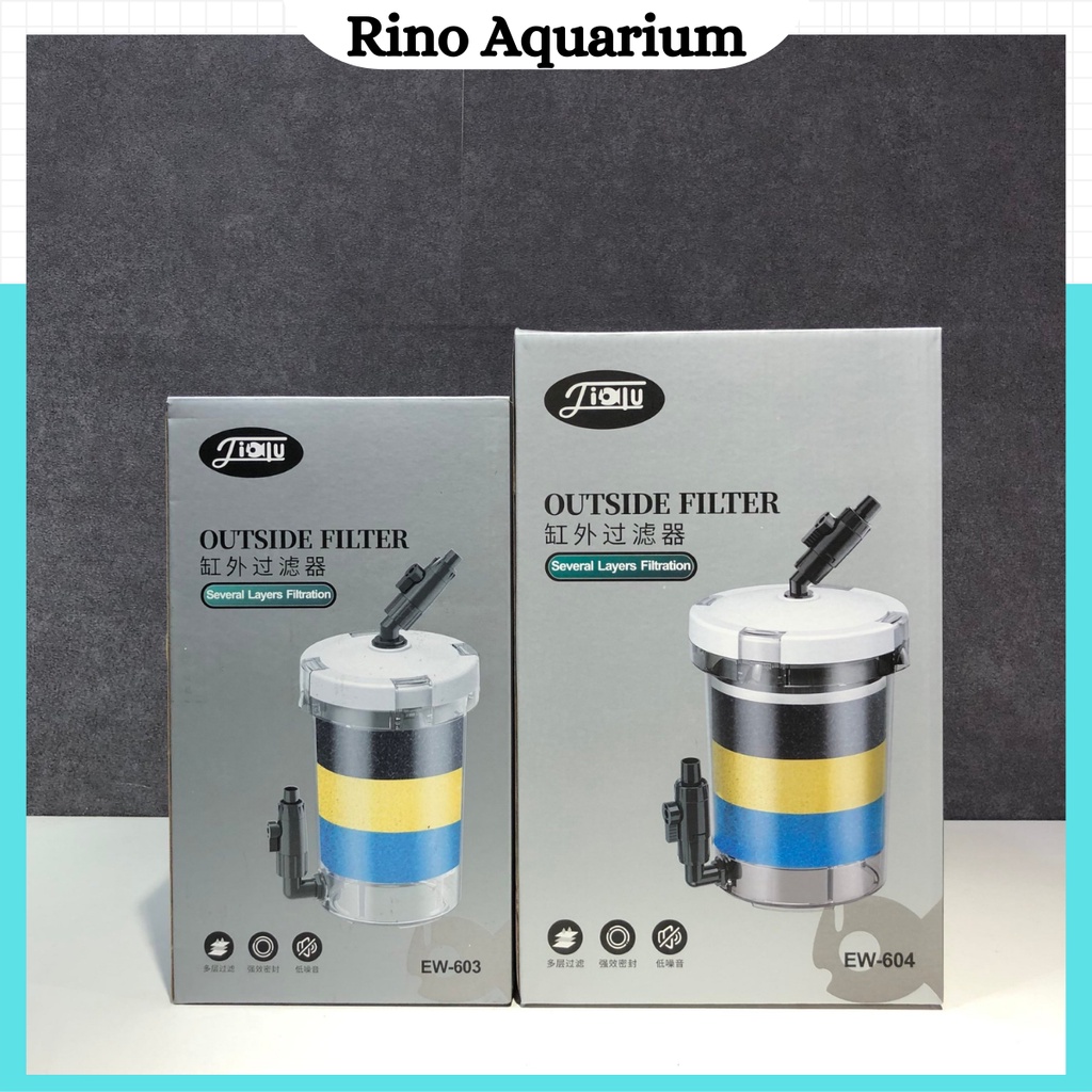 Lọc Phụ Jialu EW-603/604 Không Bơm | Máy Lọc Phụ Kết Nối Với Lọc Chính Lọc Bụi Bẩn Làm Trong Nước Hồ Cá Thủy Sinh