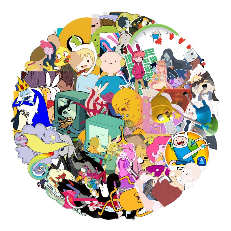 Set 50 Tấm Sticker Adventure Time ver2 Độc Đáo MÃ ST2122