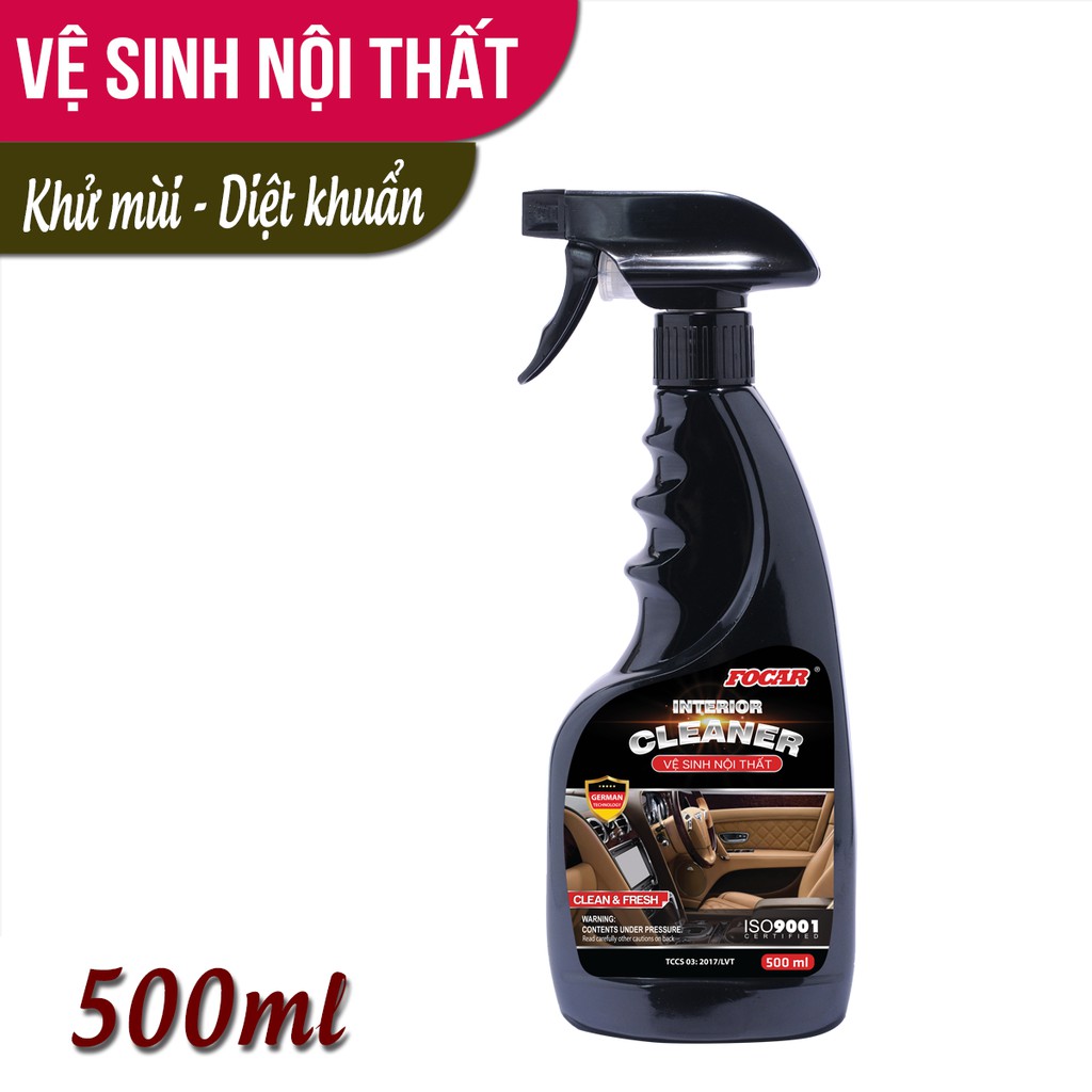 Dung dịch vệ sinh nội thất FOCAR Interior Cleaner 500ml Vệ sinh ghế da, ghế nỉ, vệ sinh cửa xe, trần nỉ