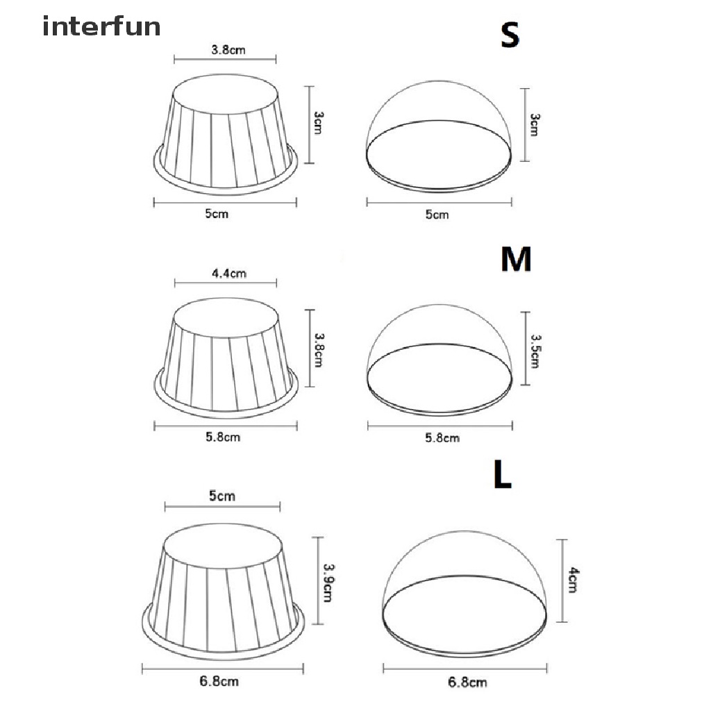 Set 100 Nắp Đậy Bánh Kem Bằng Nhựa Trong Suốt Tiện Lợi