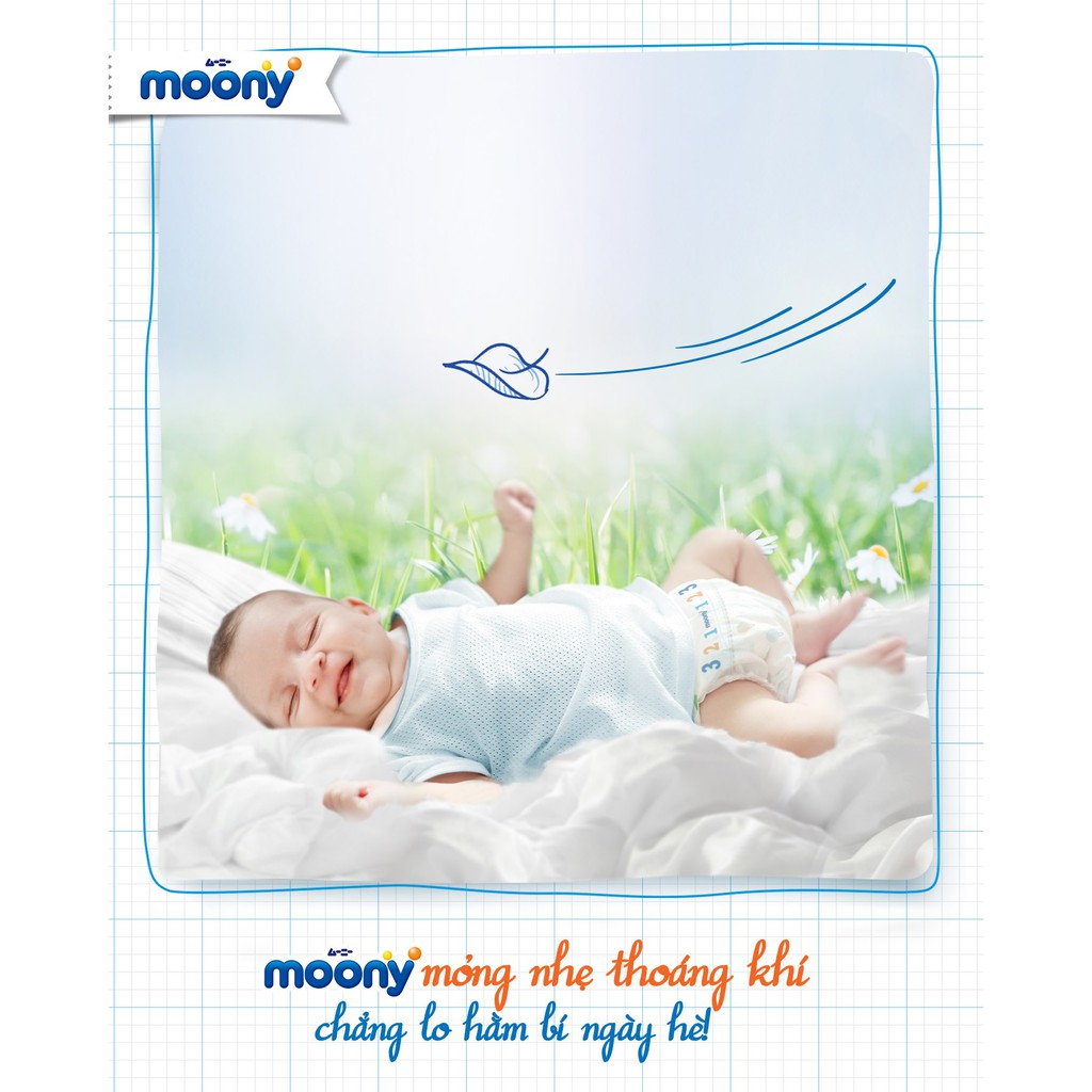 (Mẫu Mới + Cộng Miếng) Tã dán/quần Moony size nb90/S84/M64/L54-M58/L44/XL38/XXL26