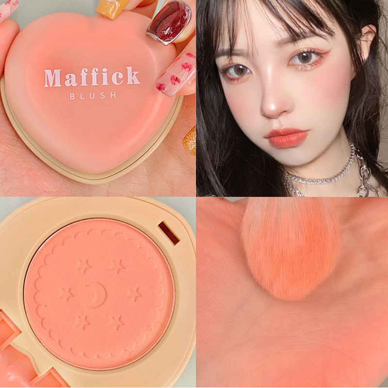✨Ready Stock F.M✨ MAFFICK Matte Blush Palette Peach Blusher Face Makeup Cosmetic | BigBuy360 - bigbuy360.vn