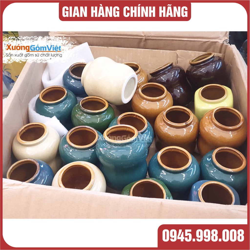 LU UỐNG BIA- TRÀ SỮA HIỆN ĐẠI CAO CẤP 400ML-GỐM SỨ BÁT TRÀNG-HÀNG ĐẸP CHẤT LƯỢNG -XƯỞNG GỐM VIỆT