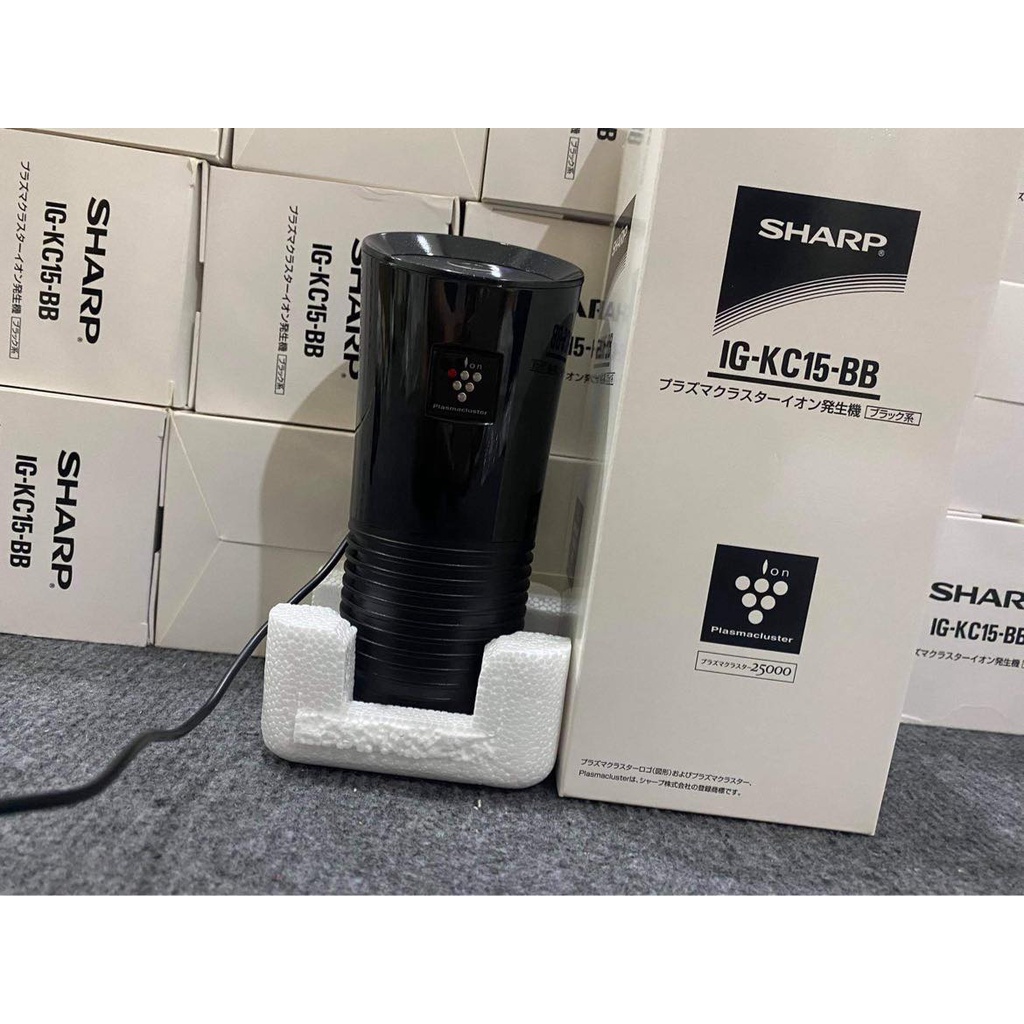 Máy Lọc Không Khí Cho Xe Hơi Sharp IG-KC15-BB -  Hàng nội địa Nhật mới 100%