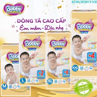 Tả quần cao cấp bobby extra soft dry s66/m60/l52/l52+2/xl46/xl46+6/xxl42/xxl42+4miếng