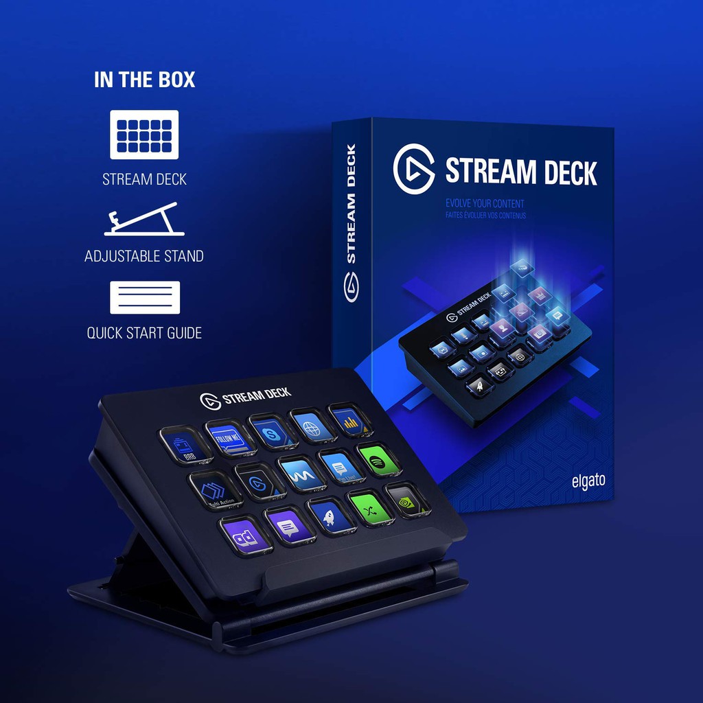 BÀN ĐIỂU KHIỂN ĐỔI CẢNH Elgato StreamDeck - 15 PHÍM LẬP TRÌNH (CHÍNH HÃNG)