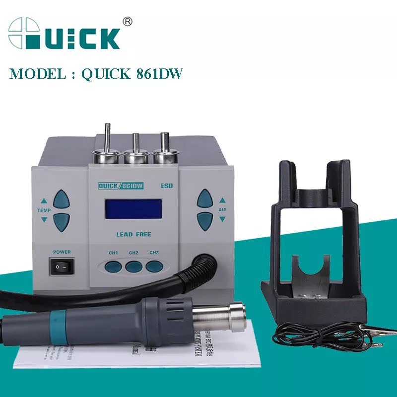 [Rẻ vô địch] Máy khò Quick 861DW chính hãng tem vàng