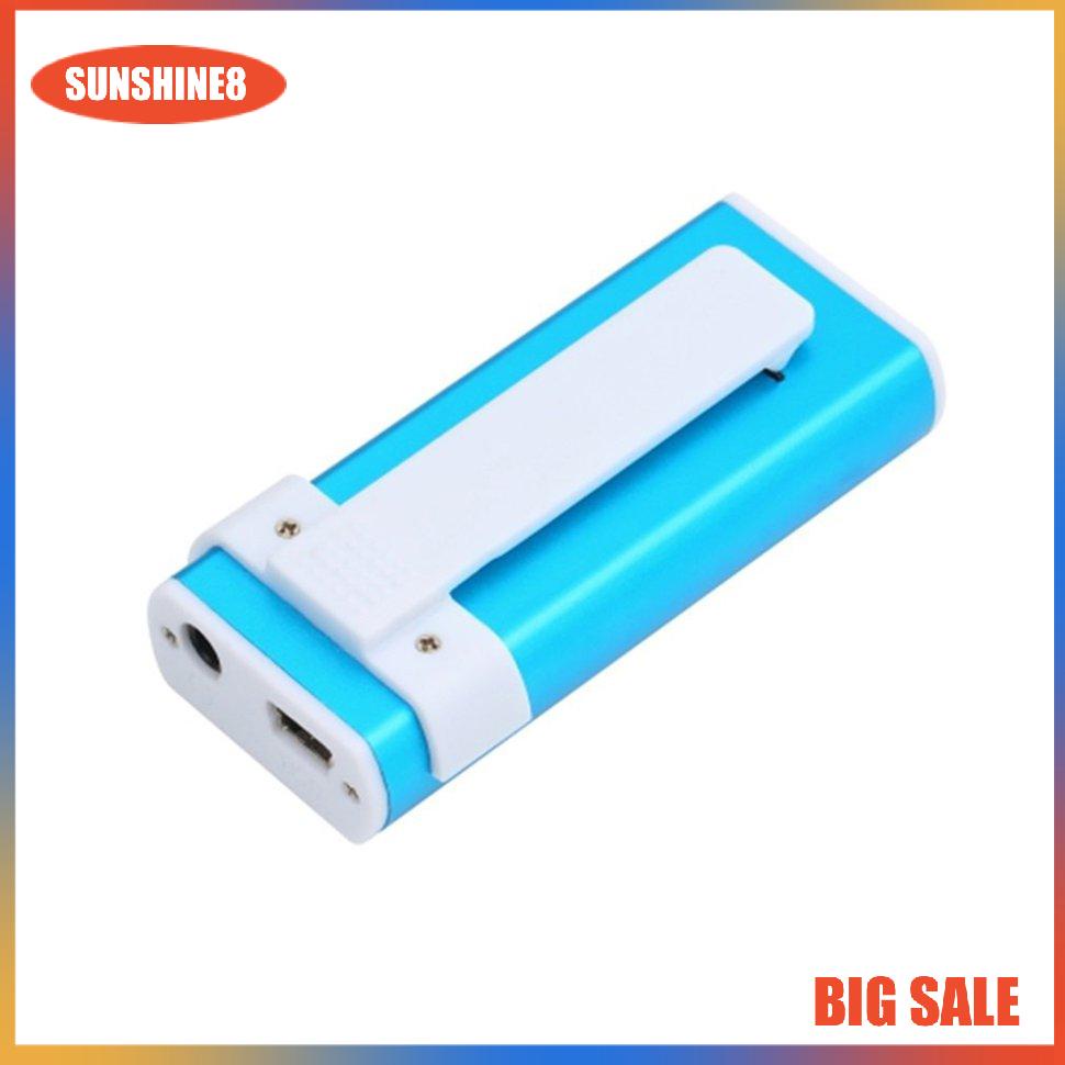 Máy nghe nhạc MP3 Mp3 màu xanh dương có kẹp tiện dụng