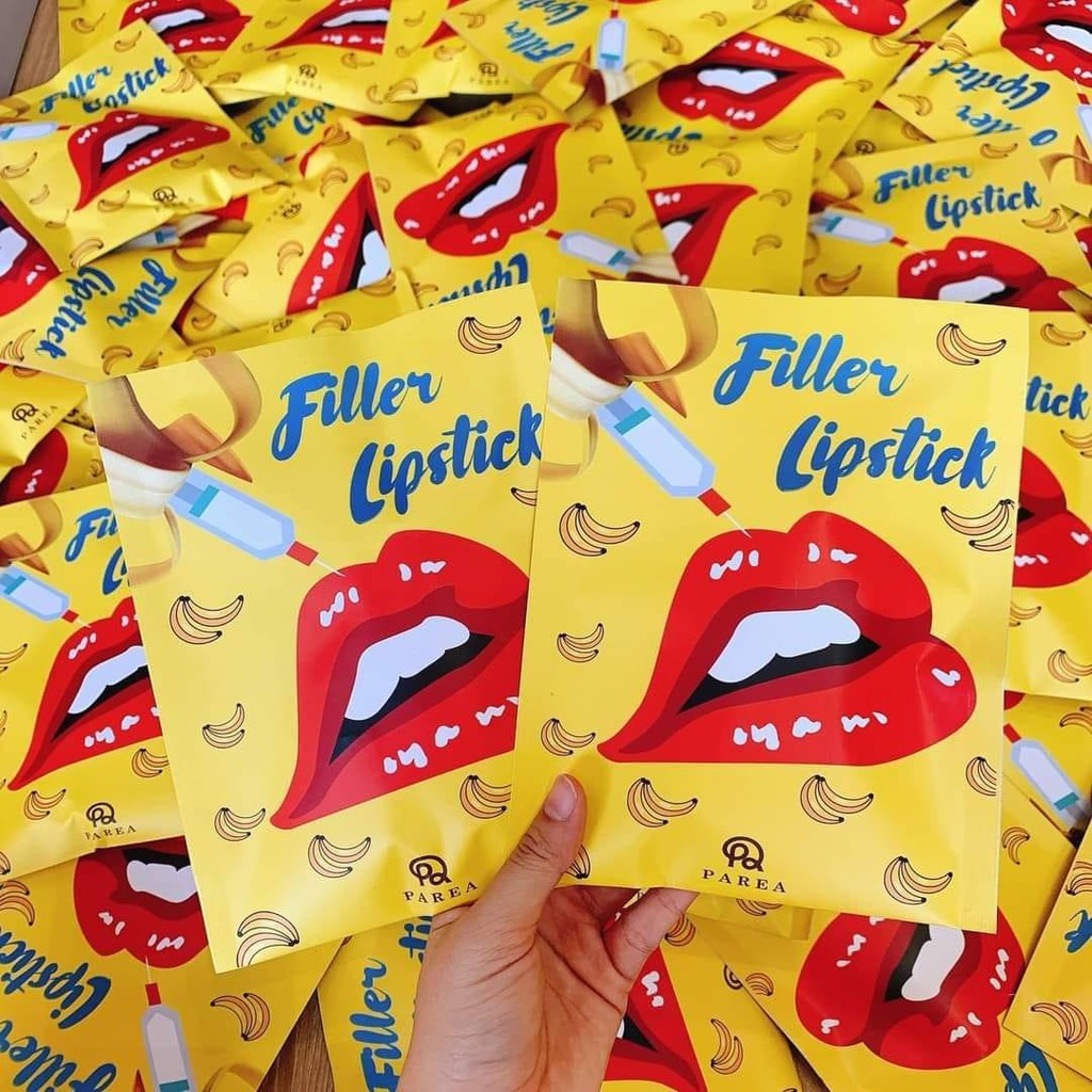 Son Filler Collagen Chuối Khử Thâm Parea cùng son màu Chu Lipstick, giúp môi căng mọng Chính Hãng | BigBuy360 - bigbuy360.vn