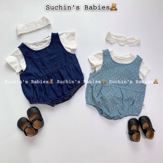 Body ba lỗ kèm áo phông cho bé Suchin