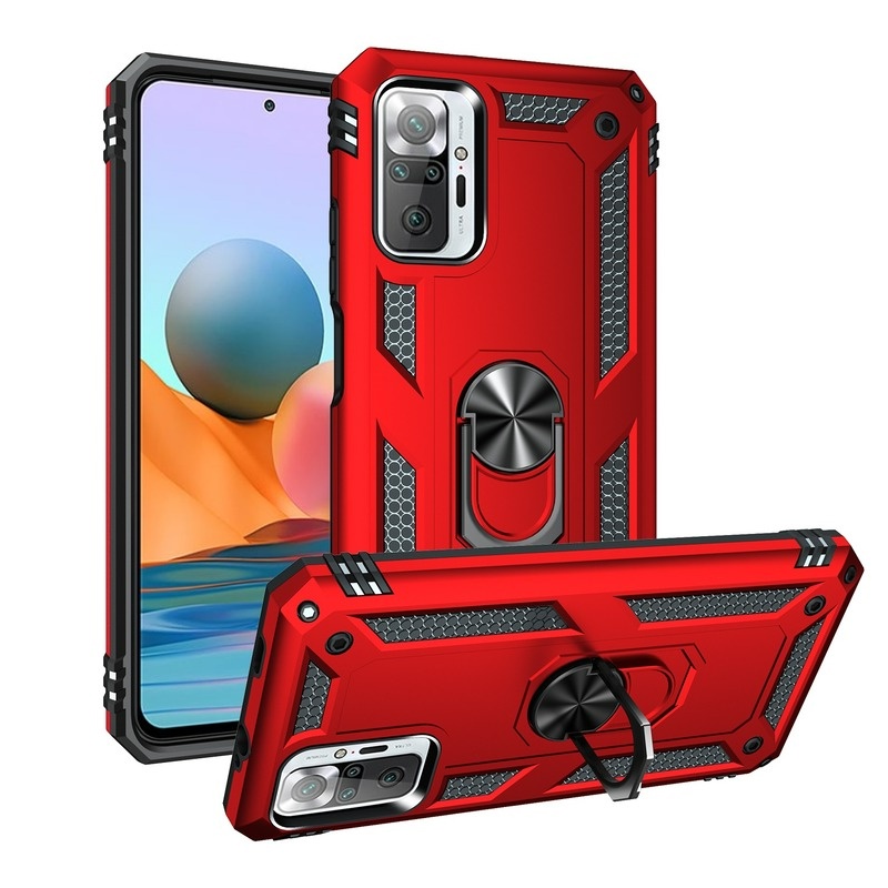 Ốp điện thoại kèm móc xỏ ngón nam châm thích hợp cho Xiaomi Redmi Note 9S 8 7 Pro Max 9T 9A 9C Mi 10T 9T K20 Pro