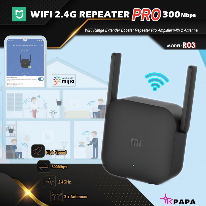 Thiết Bị Khuếch Đại Tín Hiệu Wifi Không Dây Xiaomi Pro 300mbps | BigBuy360 - bigbuy360.vn