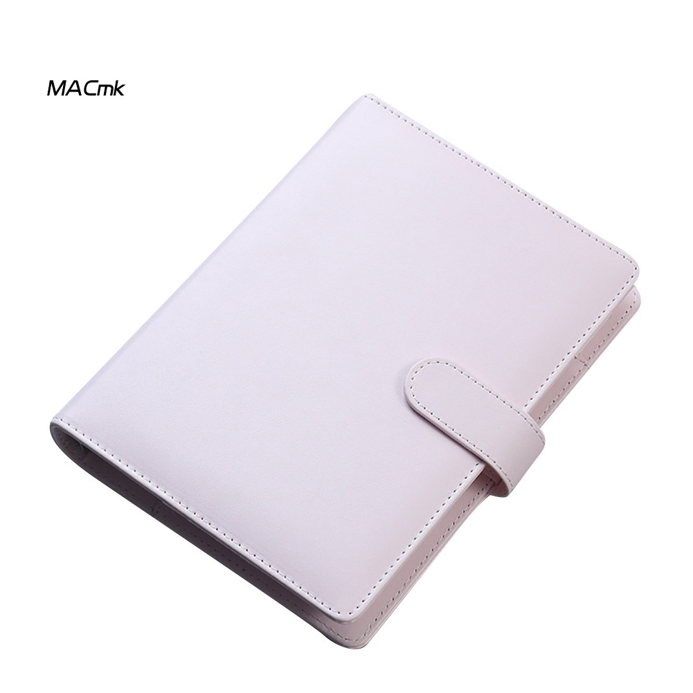 Sổ Tay Giả Da Màu Trơn Từ Tính Mac A6 A5