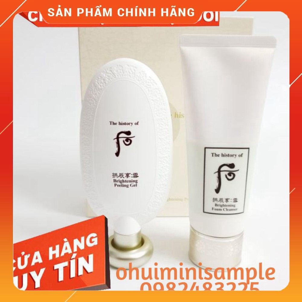 Set tẩy tế bào chết dạng kỳ làm sáng da Whoo Brightening Gel 100ml