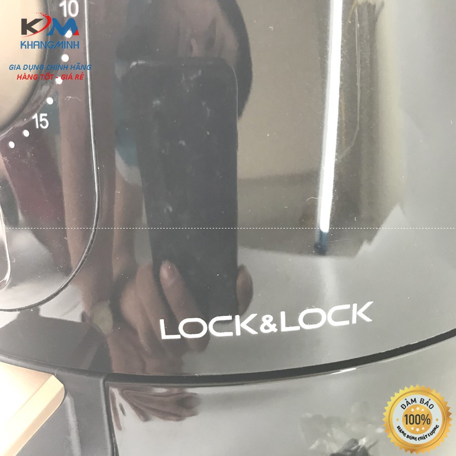 {Giảm thêm 5% khi đặt hàng} Bảo hành 24 tháng Nồi chiên không dầu 3.5 lít Lock&Lock EJF368BLK