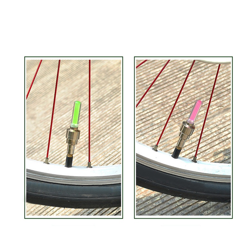 Đèn xe đạp không có pin Đèn xe đạp leo núi Đèn xe đạp LEDS Van lốp Mũ bánh xe nan hoa Đèn LED BL0157