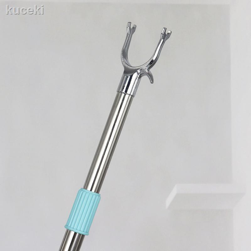 Kẹp phơi quần áo bằng inox dài 2m có thể thu vào tiện dụng