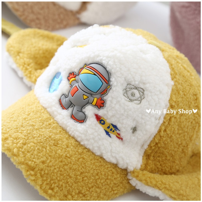 Mũ nón kiểu dáng phi công in hình phi hành gia cho bé trai bé gái có ốp tai nhiều màu dễ thương-hàng có sẵn ❣❣