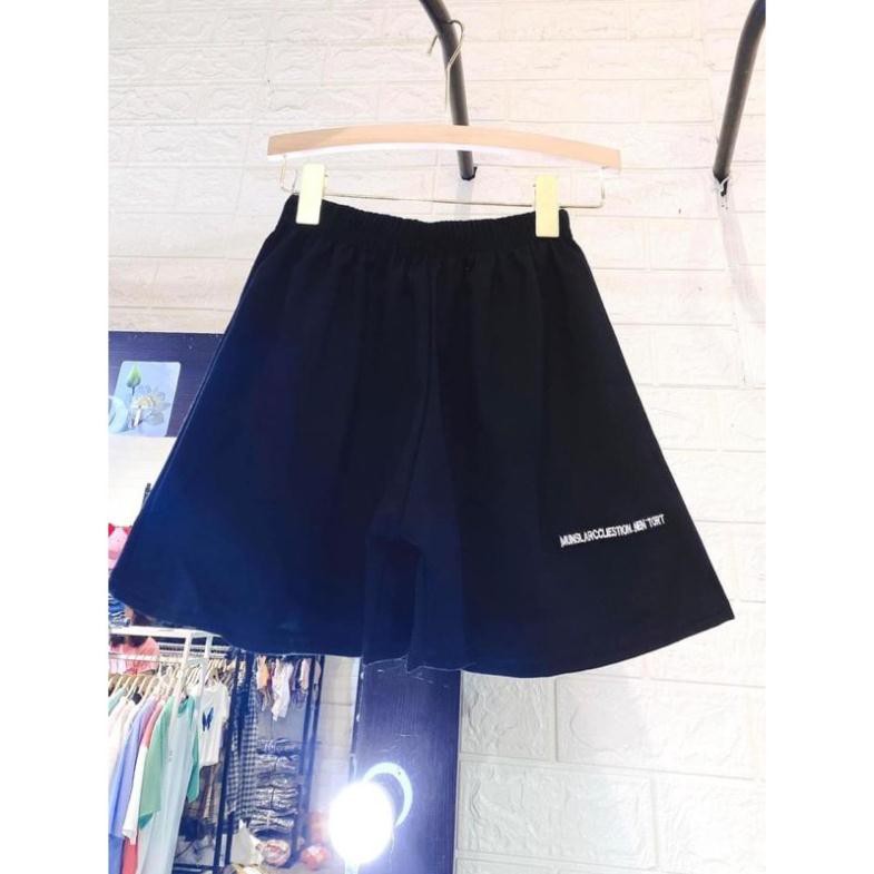 [RẺ VÔ ĐỊCH] [RẺ VÔ ĐỊCH]Combo 2 Quần Shorts - Quần Shorts chữ đùi basic-Quần sooc unisex chữ-Quần nữ (có ảnh thật)
