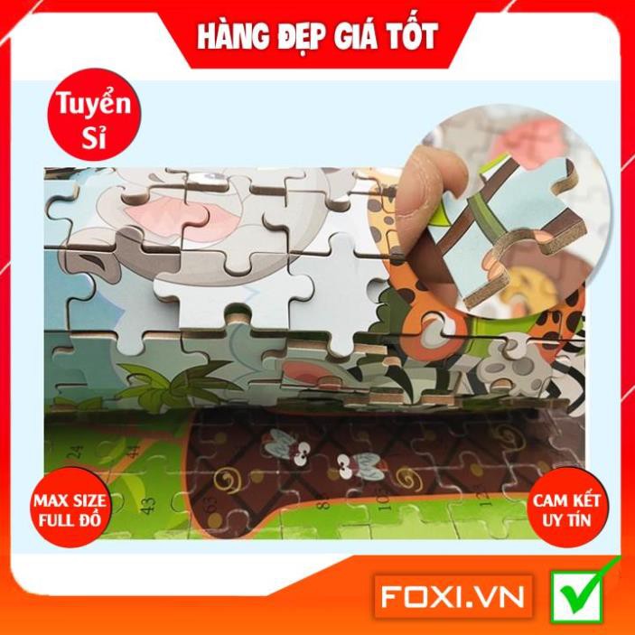 Tranh ghép hình puzzle-Đồ chơi bằng gỗ Foxi-giáo dục cho bé trò chơi siêu trí tuệ đa dạng các mẫu