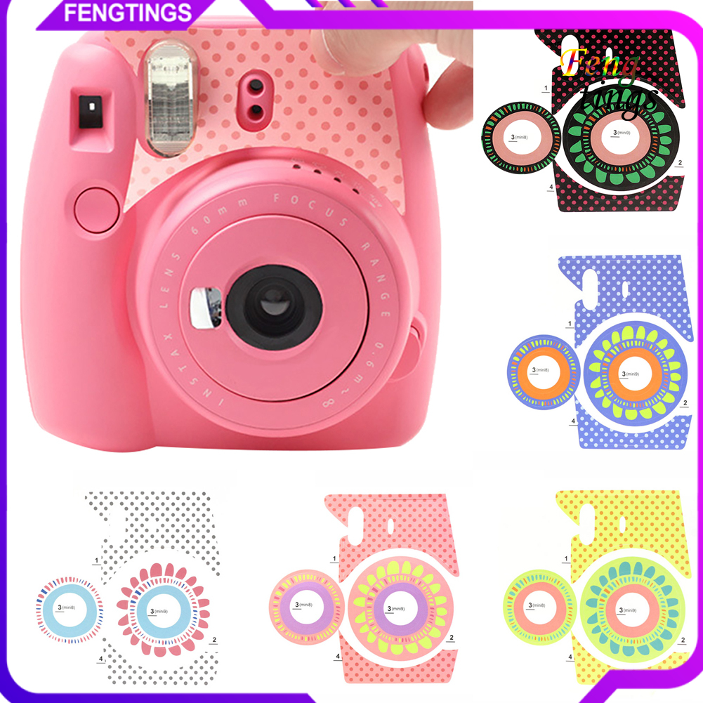 Nhãn dán hoa hướng dương dễ thương trang trí máy ảnh Fujifilm Instax Mini 8 / 8 + / 9