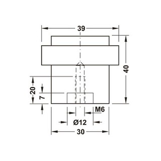 Chặn cửa sàn Hafele 937.55.100