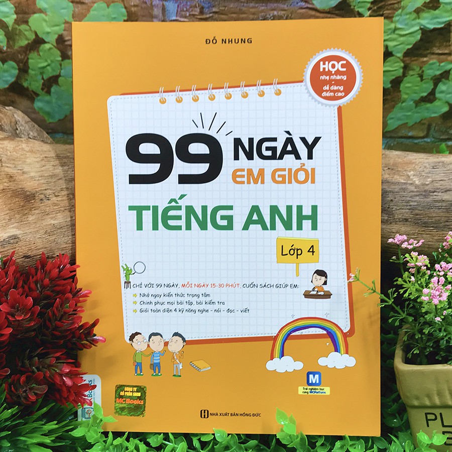 Sách - 99 Ngày Em Giỏi Toán, Tiếng Việt, Tiếng Anh - Lớp 4 (Bộ 3 quyển, lẻ tùy chọn)