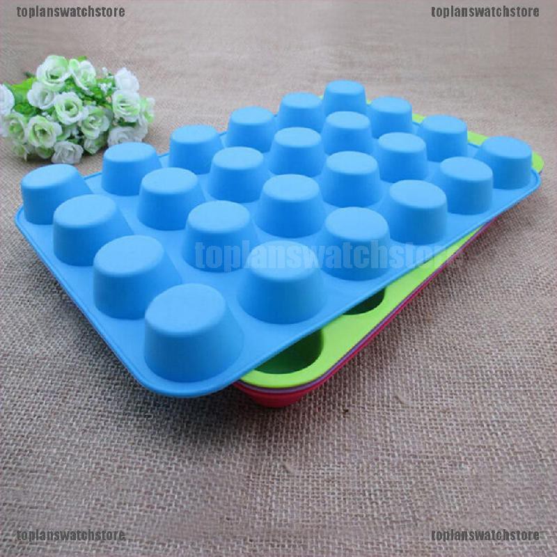 Set 24 Khuôn Silicone Làm Bánh Muffin Mini Tiện Dụng