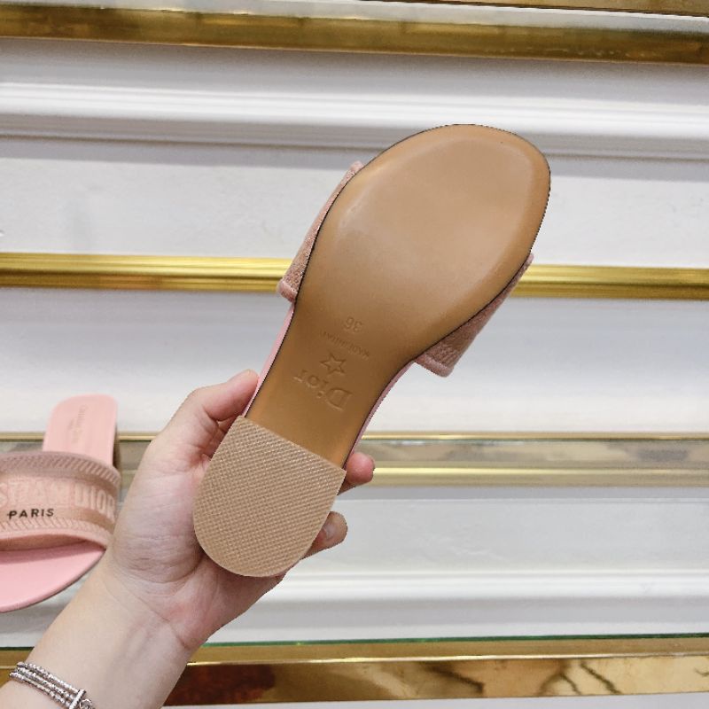 JK(VIDEO) Guốc 5p Quai Ngang Gót Vân Gỗ Da Mềm Êm Fullbox Bill Túi Hãng Cao Cấp