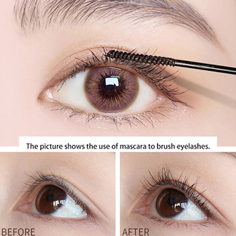 Mascara 2 Màu Siêu Mịn Tự Nhiên Chống Thấm Nước Lâu Trôi Làm Cong Và Dài Mi MJgigi