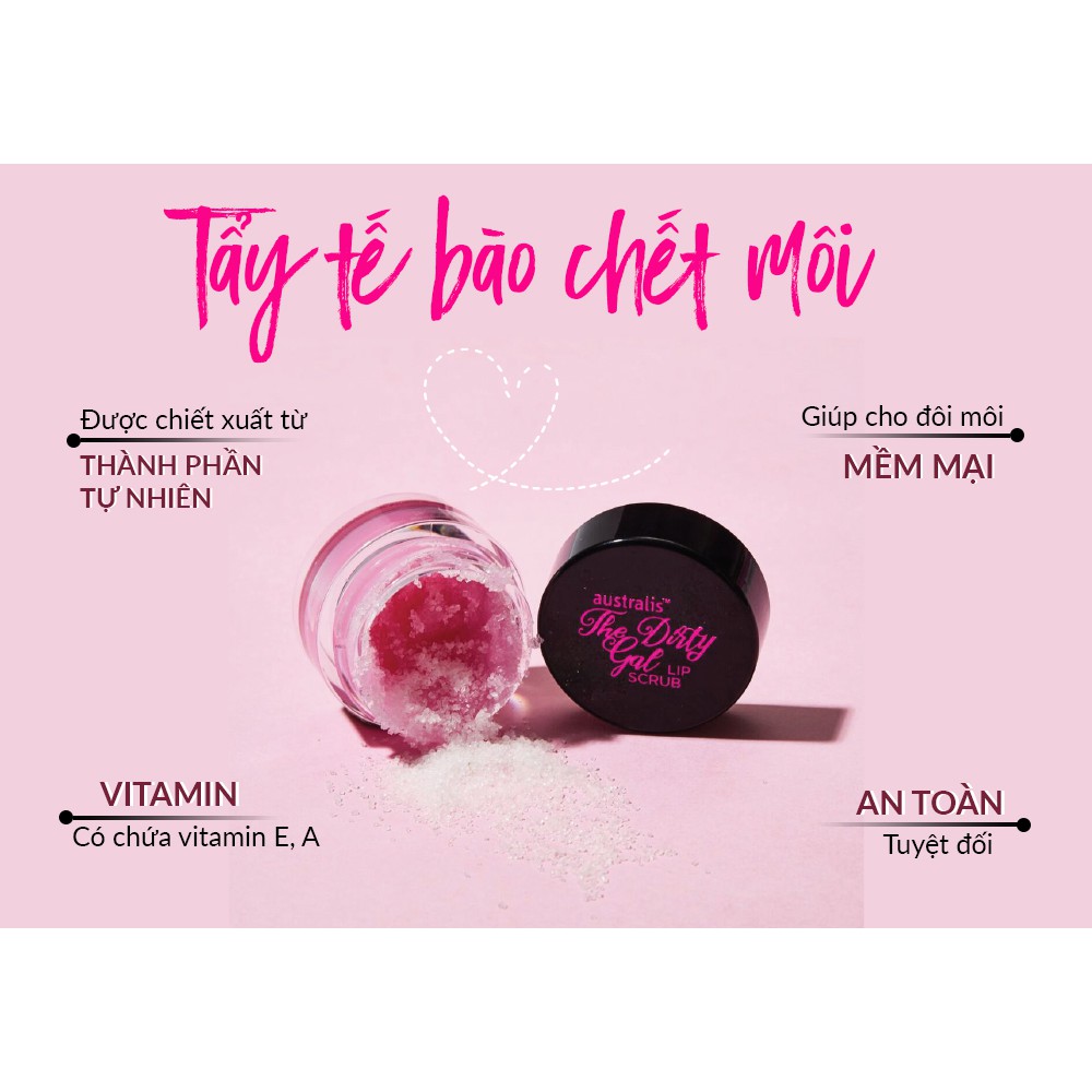 Sáp Tẩy Tế Bào Chết Môi- Australis- Lip Scrub Tẩy Tế Bào Chết Môi Bơ Shea Đường Tự Nhiên- 4.2g | BigBuy360 - bigbuy360.vn