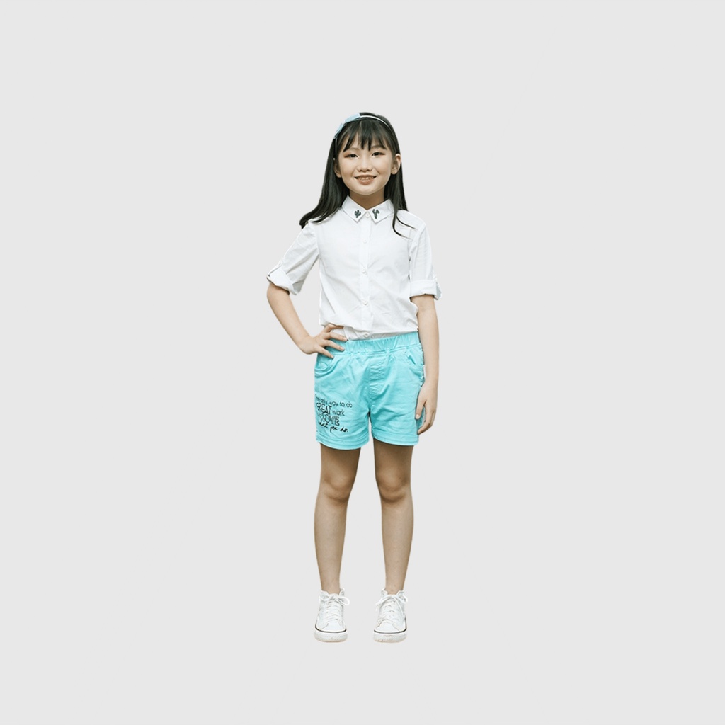 Quần Cộc Cho Bé Gái Bee Kids Cạp Chun Mài Rách Thời Trang Cho Bé Đi Chơi Đi Dạo Phố (2 - 12 Tuổi) 7QK01628SX