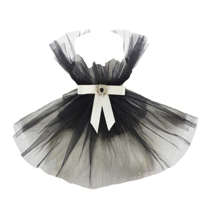 Yoii Vòng Cổ Lưới Đính Nơ Kim Cương Giả Xếp Nếp Phong Cách Steampunk Vintage Có Thể Tháo Rời Cho Nữ