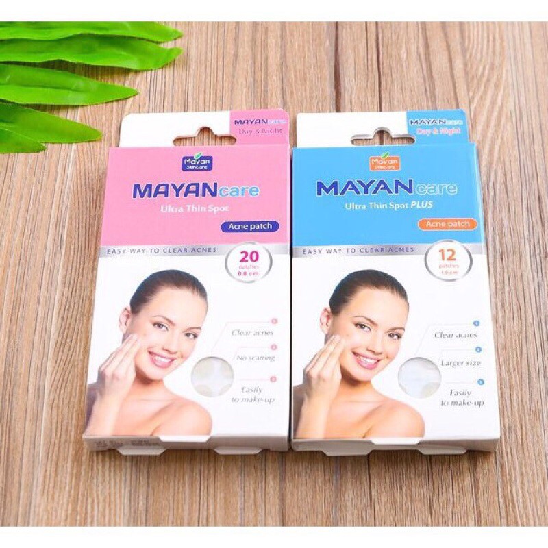 [CHÍNH HÃNG] Miếng Dán Mụn Cấp Tốc Mayan Care - Hồng - Xanh