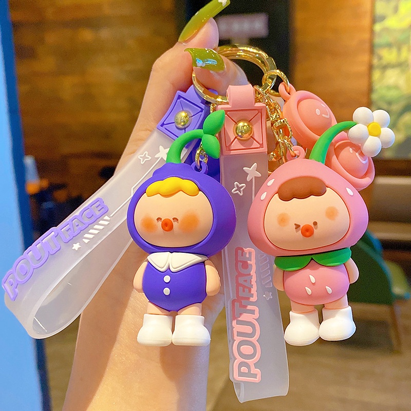 Móc Khóa Hình Hoạt Hình Sáng Tạo Dễ Thương