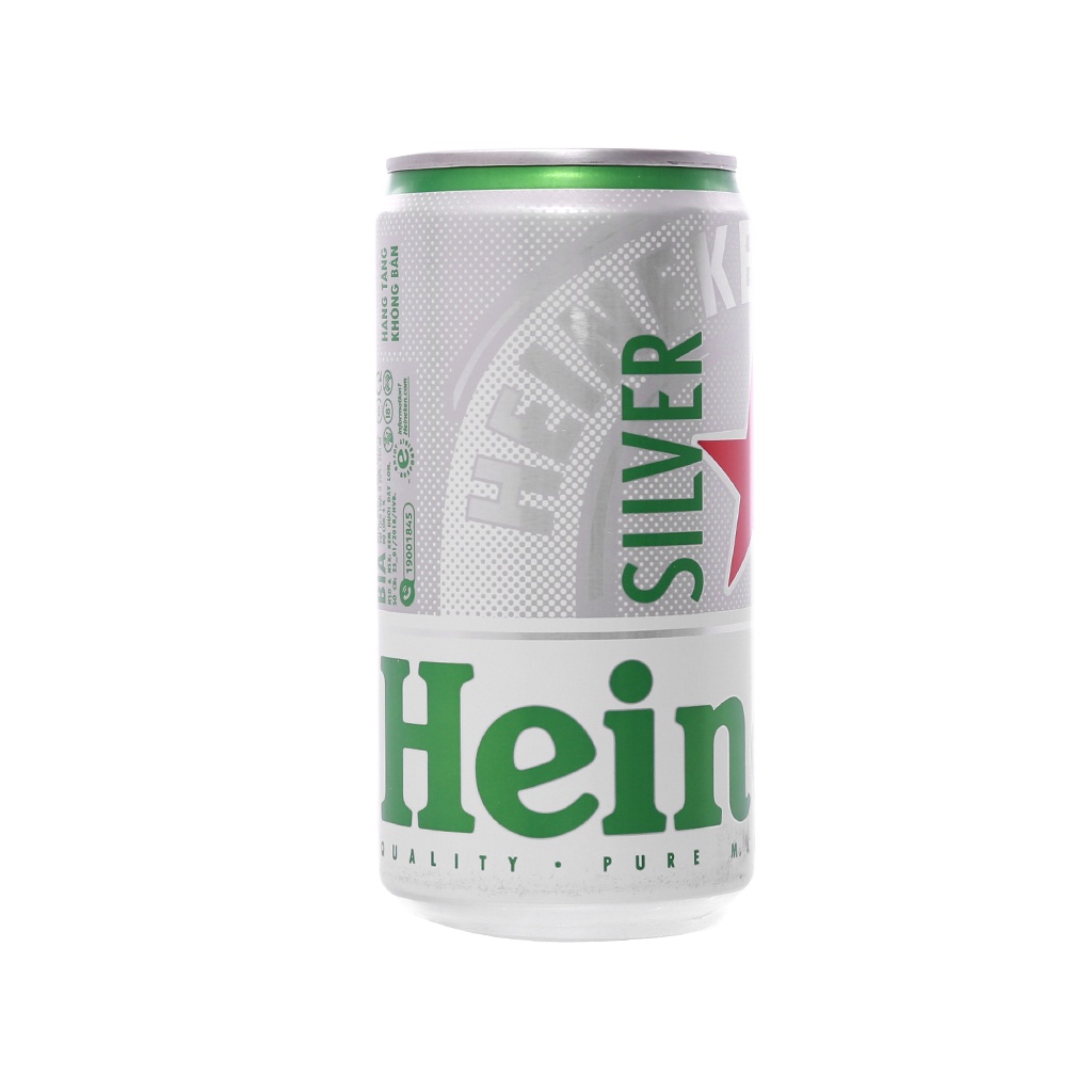 Thùng 24 Lon Bia Heineken Silver 250ml - Heineken Bạc 250ml/Lon Date Luôn Mới